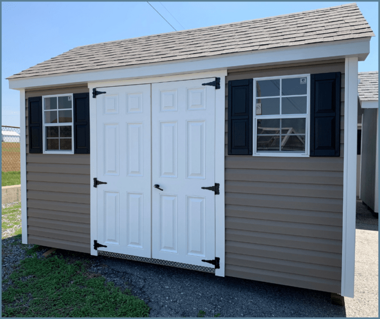 Heritage Sheds & Garages | 8x12 Traditional Shed (Brown & White)