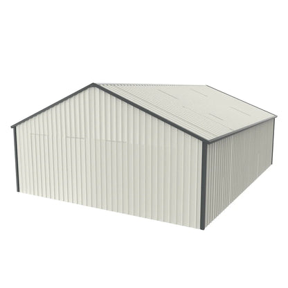 Chery Industrial | 25' x 33' Double Garage Metal Shed with Side Entry