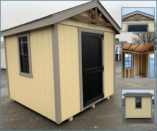 Heritage Sheds & Garages | 8x8 Manor Shed (Yellow & Black)