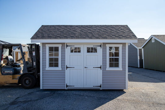 Heritage Sheds & Garages | 8x12 Nantucket Shed (White & Gray)